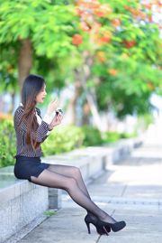 [Taiwan Zhengmei] Zhang Xiaomi-Black Silk CV Girl Outdoor