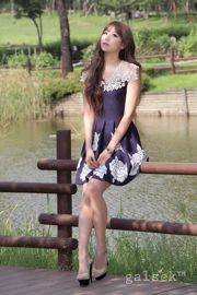Południowokoreańska bogini Lee In Hye / Lee Eun Hye „Mała świeża sukienka” na planie zdjęciowym